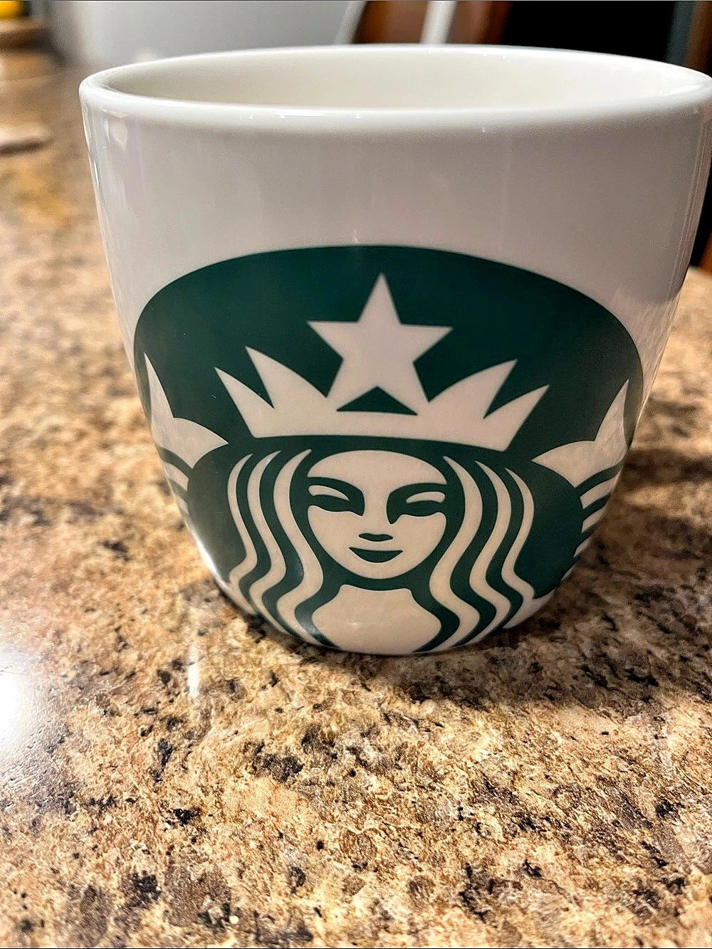 Starbucks 14 oz White Ceramic Mug with Green Siren Logo